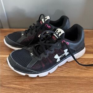 Under Armour Black & Pink Women's Training Sneakers